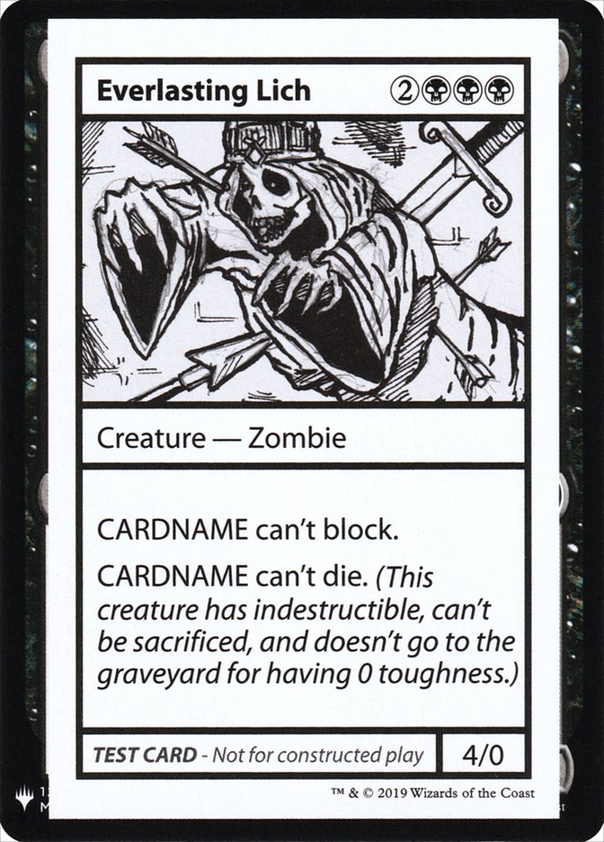 Everlasting Lich [Mystery Booster Playtest Cards] | Dumpster Cat Games