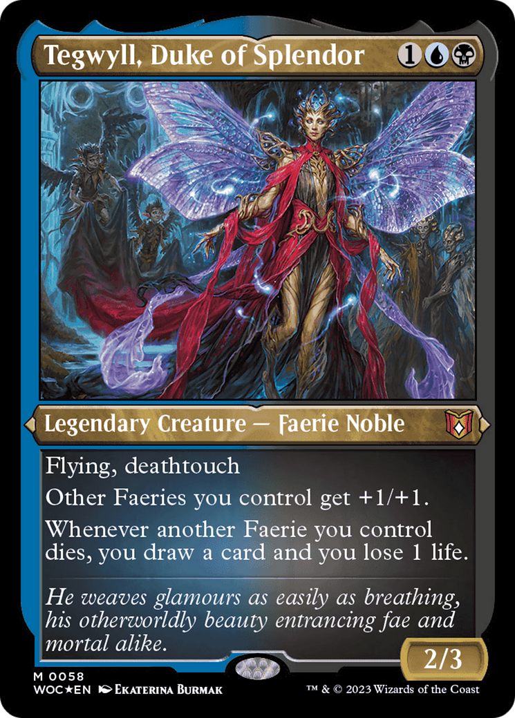 Tegwyll, Duke of Splendor (Display Commander) [Wilds of Eldraine Commander] | Dumpster Cat Games
