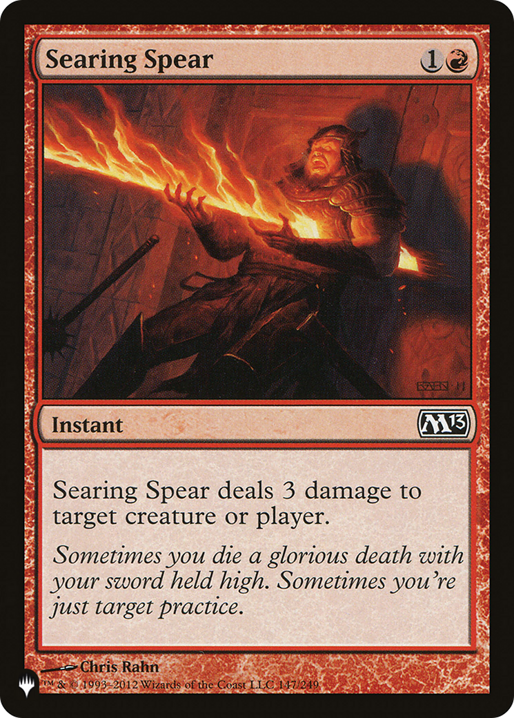 Searing Spear [The List] | Dumpster Cat Games
