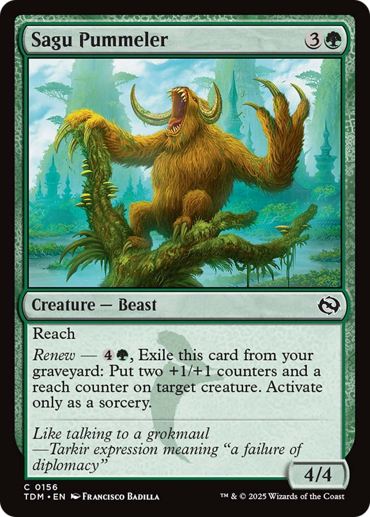 Sagu Pummeler [Tarkir: Dragonstorm] | Dumpster Cat Games