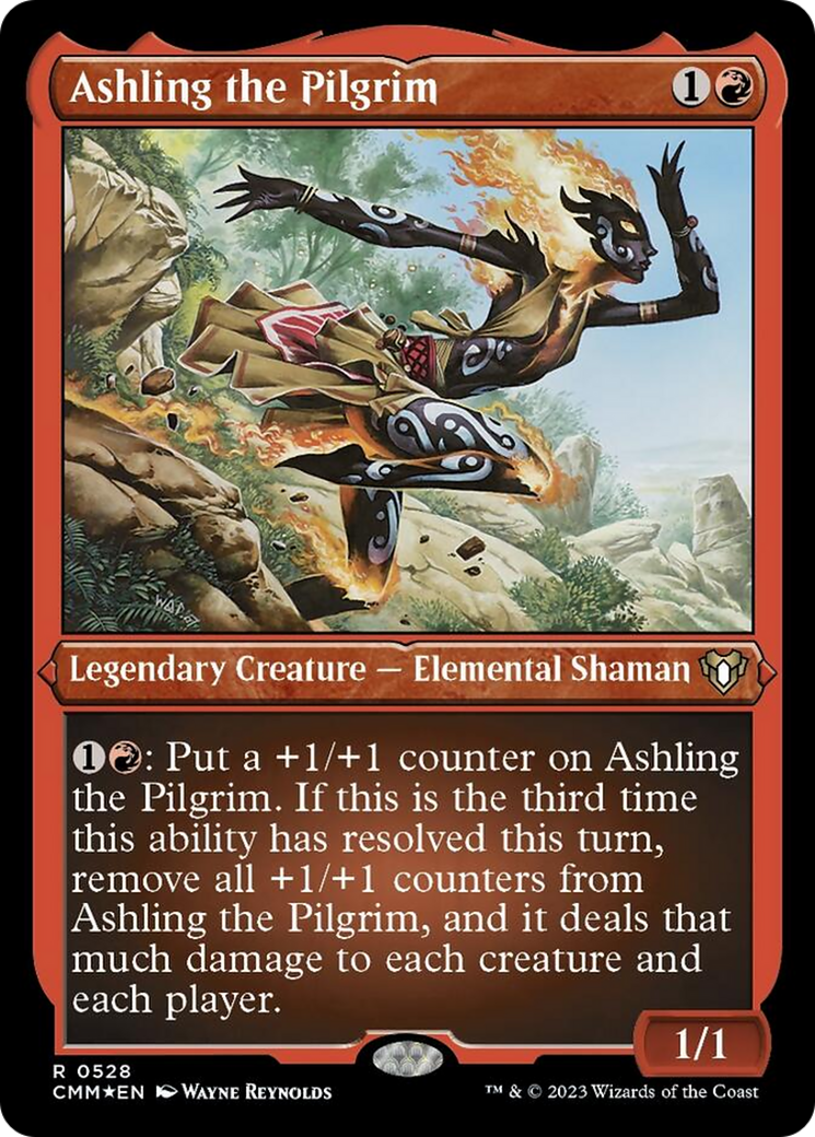 Ashling the Pilgrim (Foil Etched) [Commander Masters] | Dumpster Cat Games