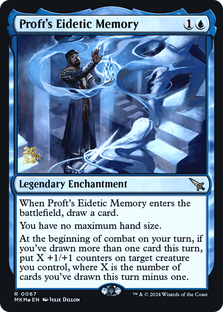 Proft's Eidetic Memory [Murders at Karlov Manor Prerelease Promos] | Dumpster Cat Games
