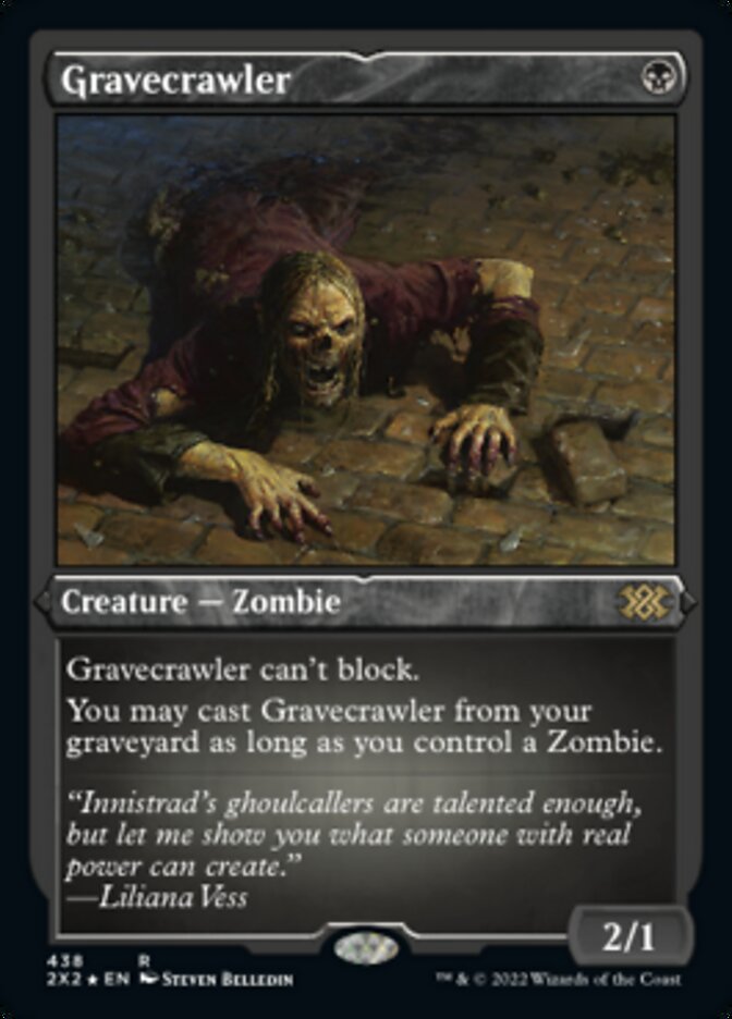 Gravecrawler (Foil Etched) [Double Masters 2022] | Dumpster Cat Games