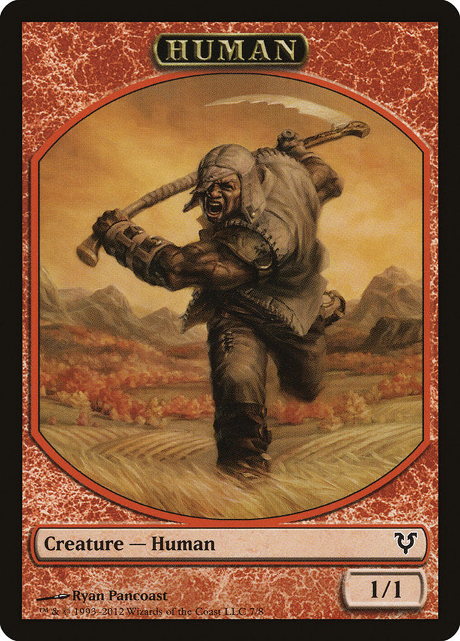 Human Token (7/8) [Avacyn Restored Tokens] | Dumpster Cat Games