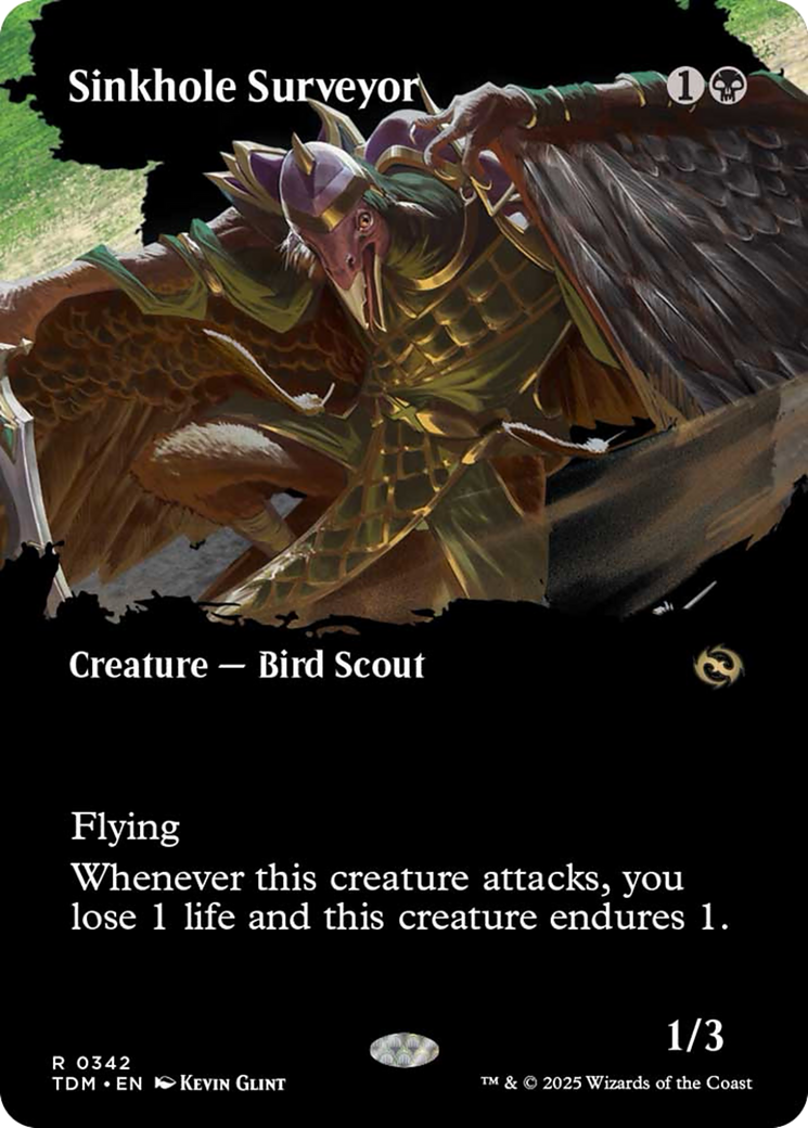 Sinkhole Surveyor (Borderless) [Tarkir: Dragonstorm] | Dumpster Cat Games