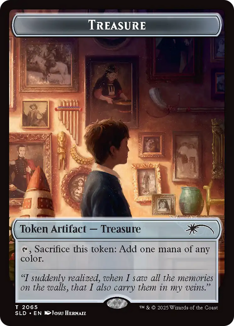 Treasure Token (2065) (Rainbow Foil) [Secret Lair Drop Series] | Dumpster Cat Games