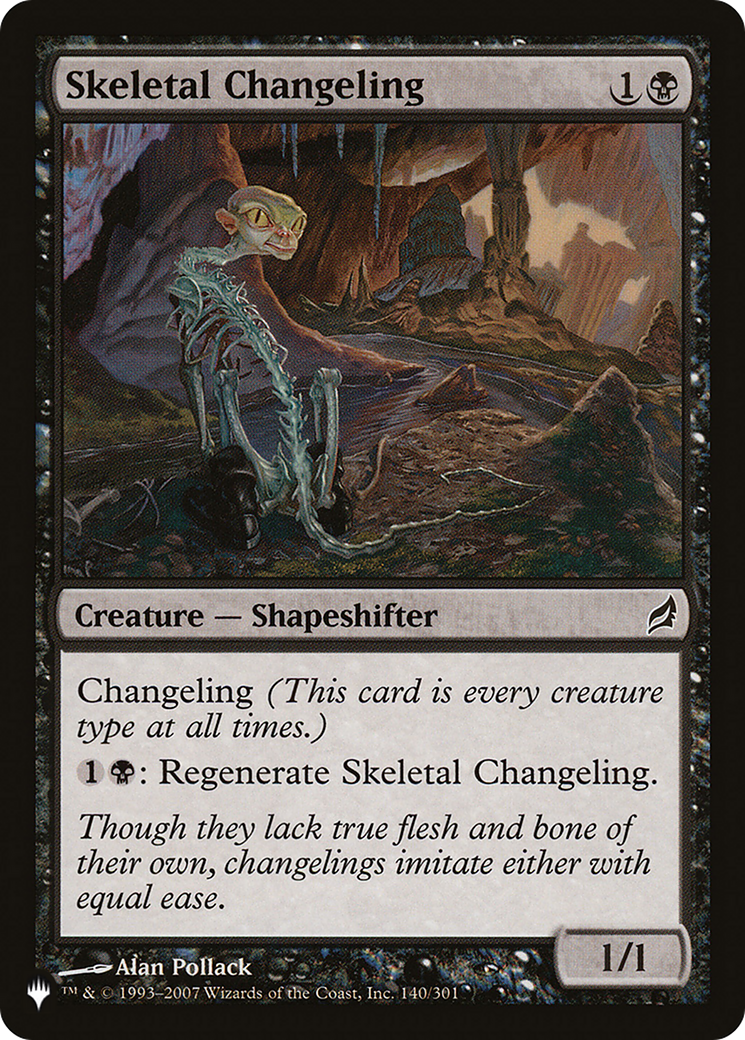 Skeletal Changeling [The List] | Dumpster Cat Games