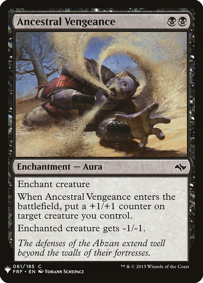 Ancestral Vengeance [Mystery Booster] | Dumpster Cat Games
