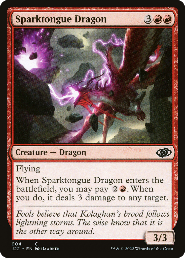Sparktongue Dragon [Jumpstart 2022] | Dumpster Cat Games