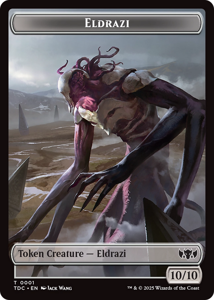 Eldrazi // Citizen Double-Sided Token [Tarkir: Dragonstorm Commander Tokens] | Dumpster Cat Games