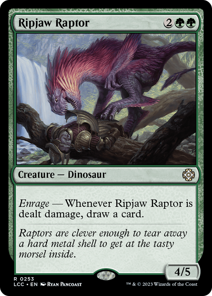 Ripjaw Raptor [The Lost Caverns of Ixalan Commander] | Dumpster Cat Games