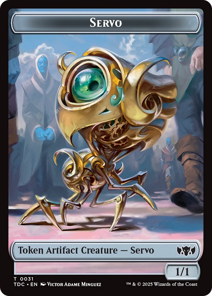 Servo // Warrior Double-Sided Token [Tarkir: Dragonstorm Commander Tokens] | Dumpster Cat Games