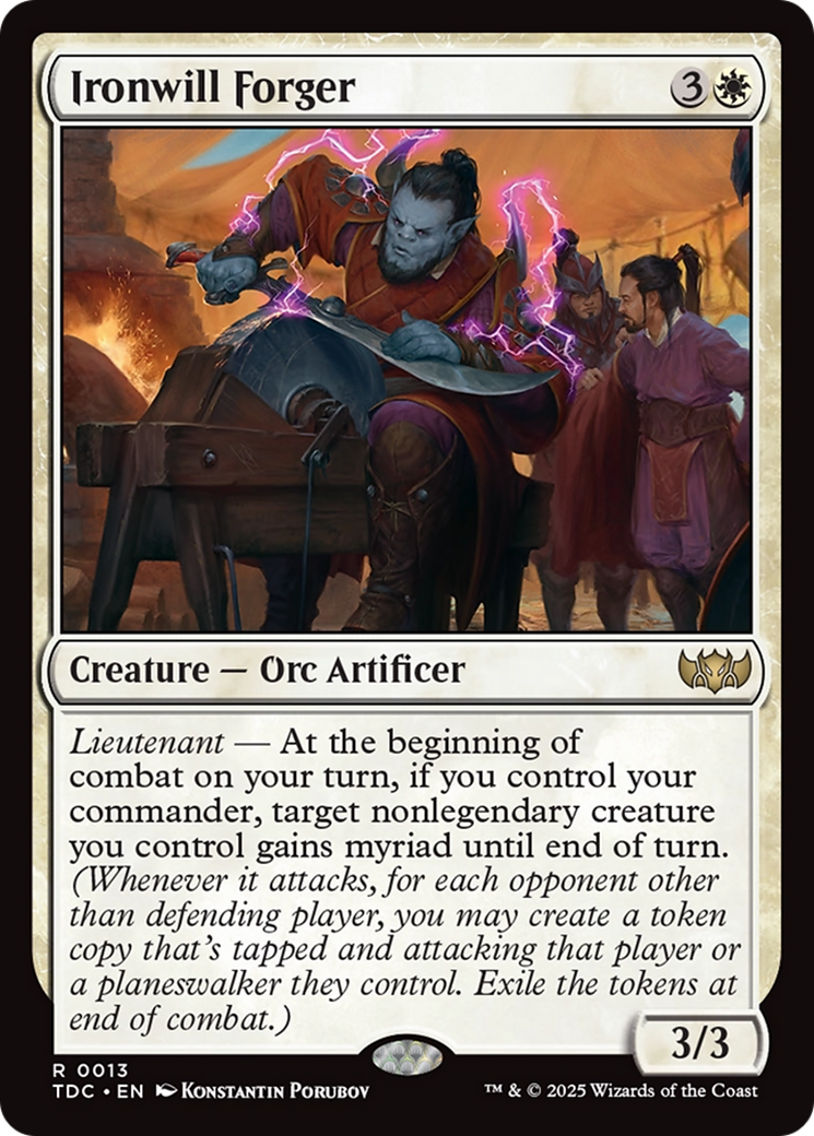 Ironwill Forger [Tarkir: Dragonstorm Commander] | Dumpster Cat Games