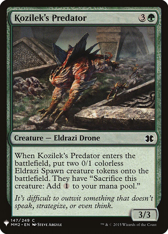 Kozilek's Predator [Mystery Booster] | Dumpster Cat Games