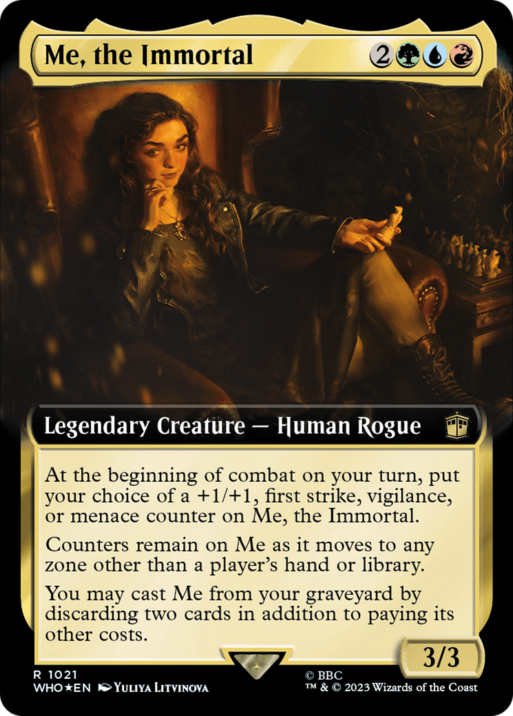 Me, the Immortal (Extended Art) (Surge Foil) [Doctor Who] | Dumpster Cat Games