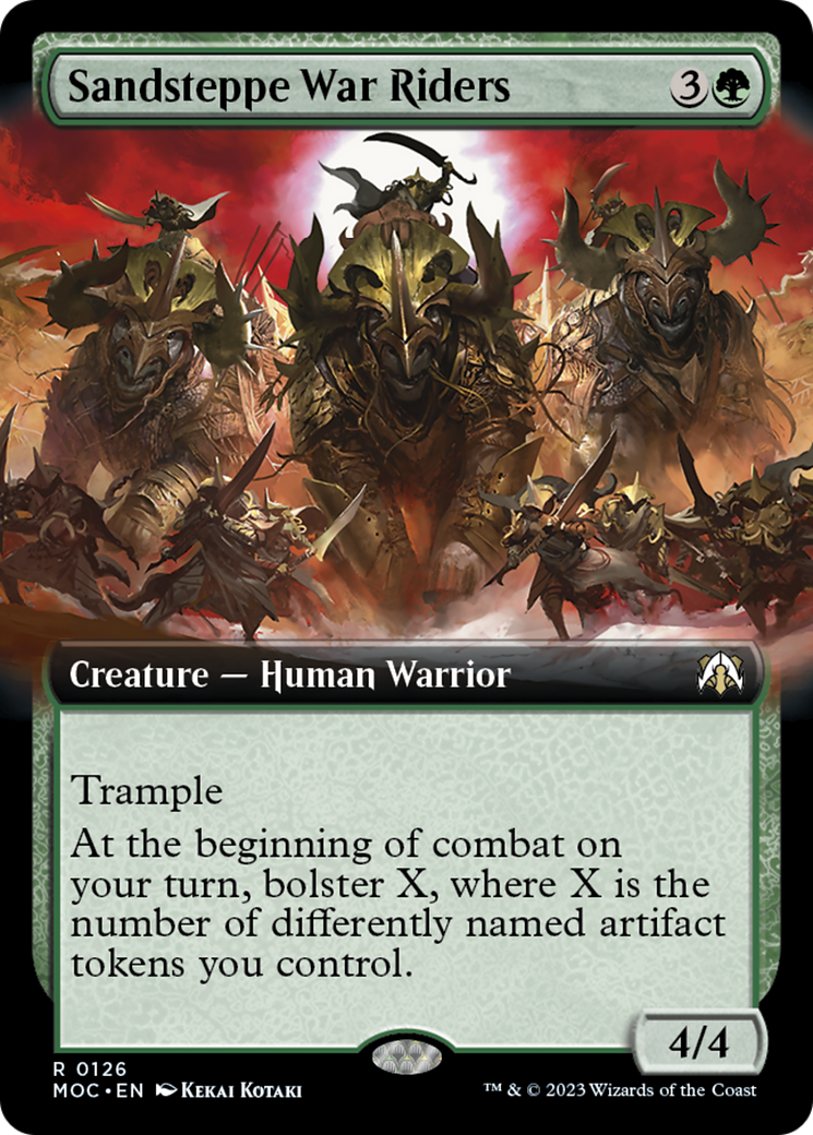 Sandsteppe War Riders (Extended Art) [March of the Machine Commander] | Dumpster Cat Games