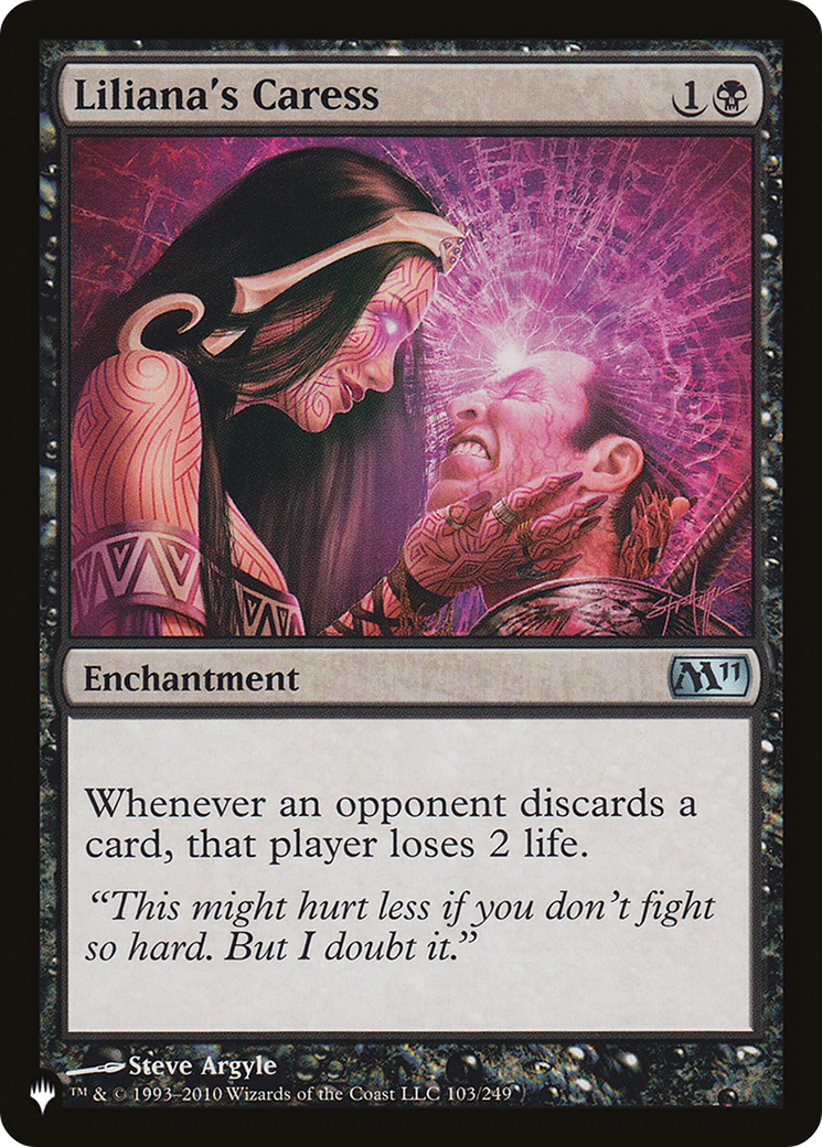 Liliana's Caress [The List] | Dumpster Cat Games