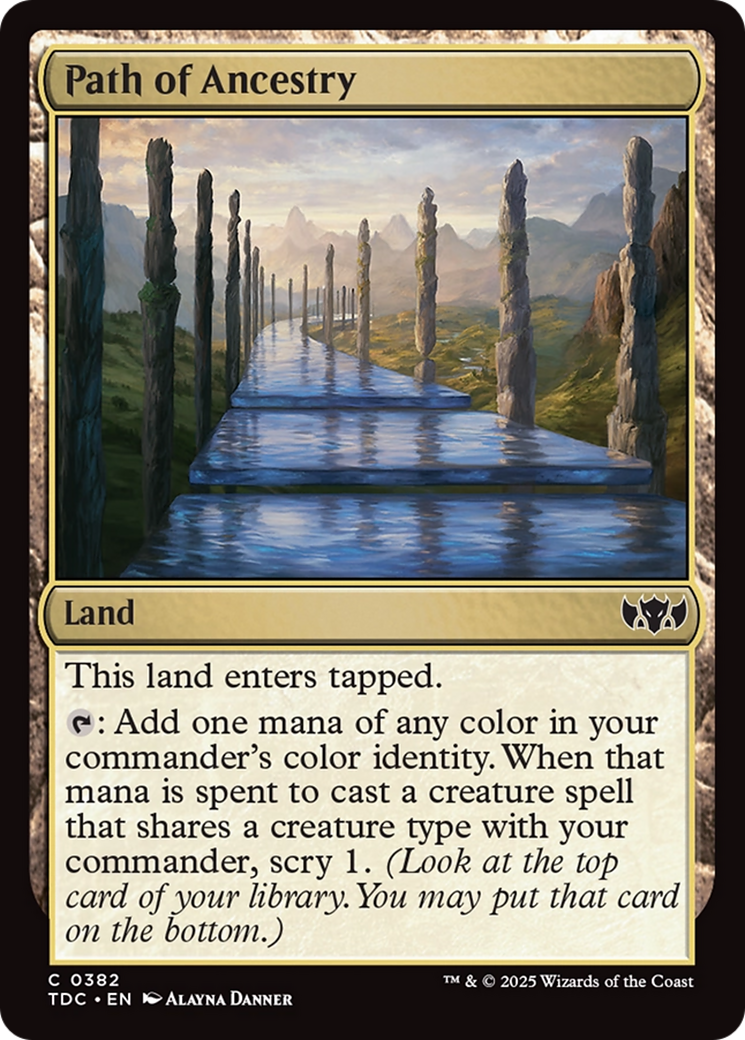 Path of Ancestry [Tarkir: Dragonstorm Commander] | Dumpster Cat Games