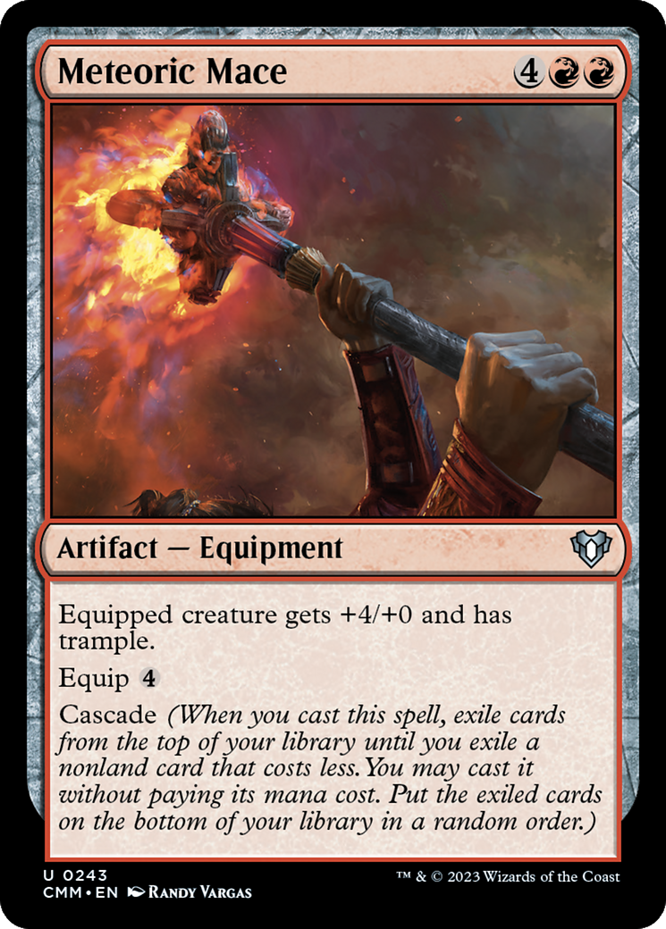 Meteoric Mace [Commander Masters] | Dumpster Cat Games