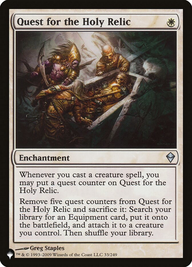 Quest for the Holy Relic [The List] | Dumpster Cat Games