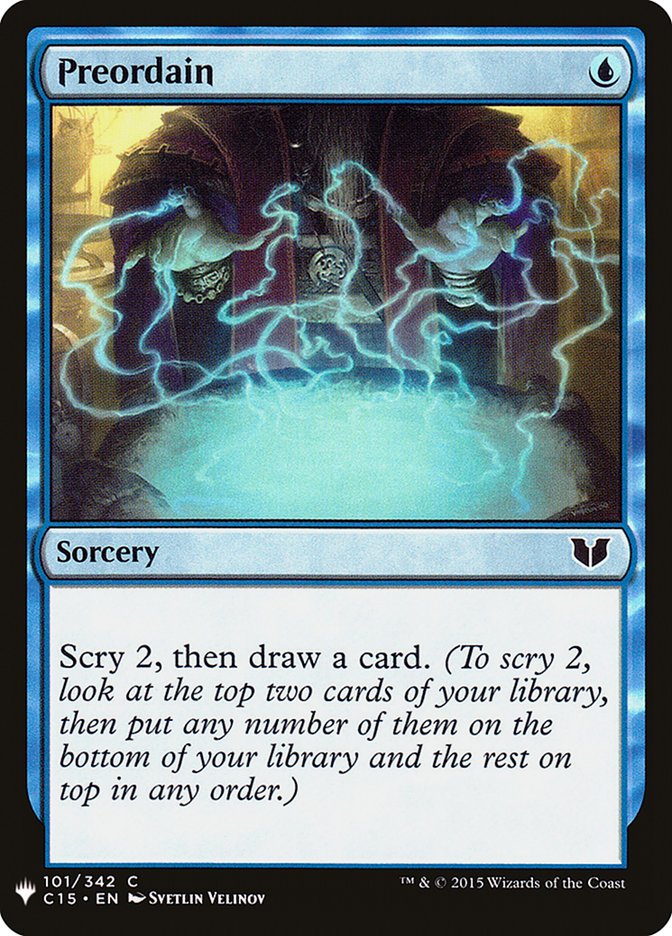 Preordain [Mystery Booster] | Dumpster Cat Games