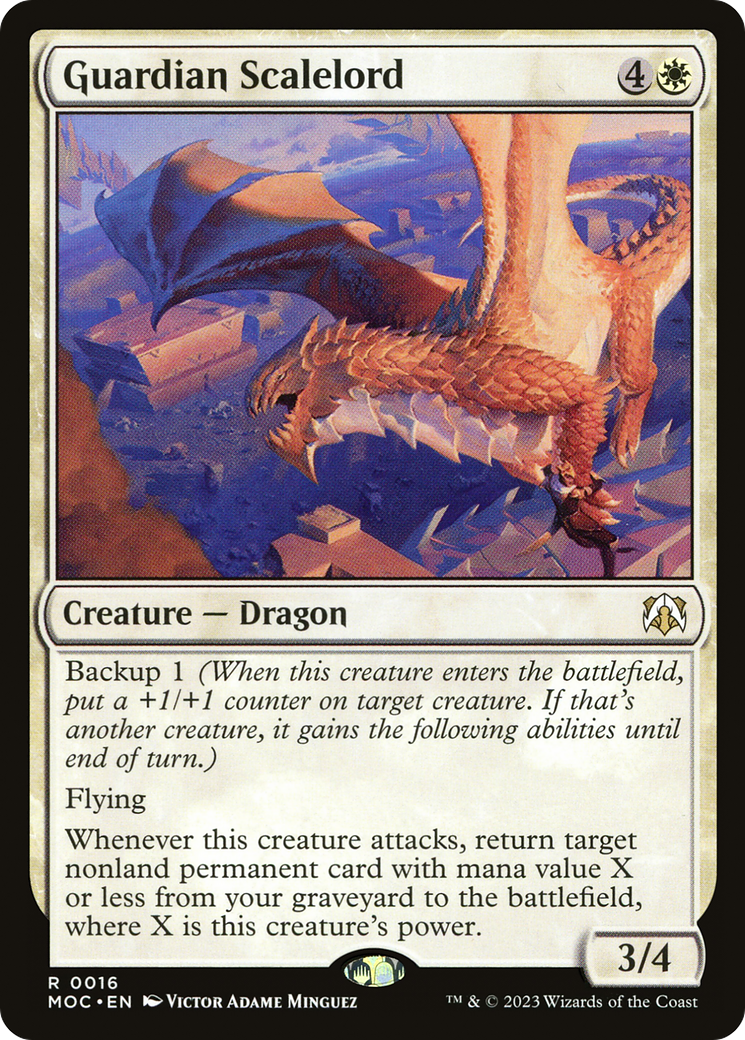 Guardian Scalelord [March of the Machine Commander] | Dumpster Cat Games