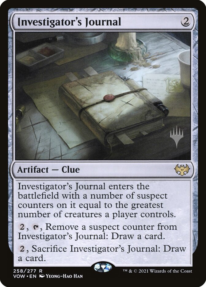 Investigator's Journal (Promo Pack) [Innistrad: Crimson Vow Promos] | Dumpster Cat Games