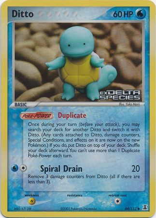 Ditto (64/113) (Stamped) [EX: Delta Species] | Dumpster Cat Games