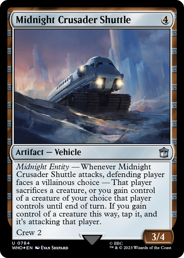 Midnight Crusader Shuttle (Surge Foil) [Doctor Who] | Dumpster Cat Games