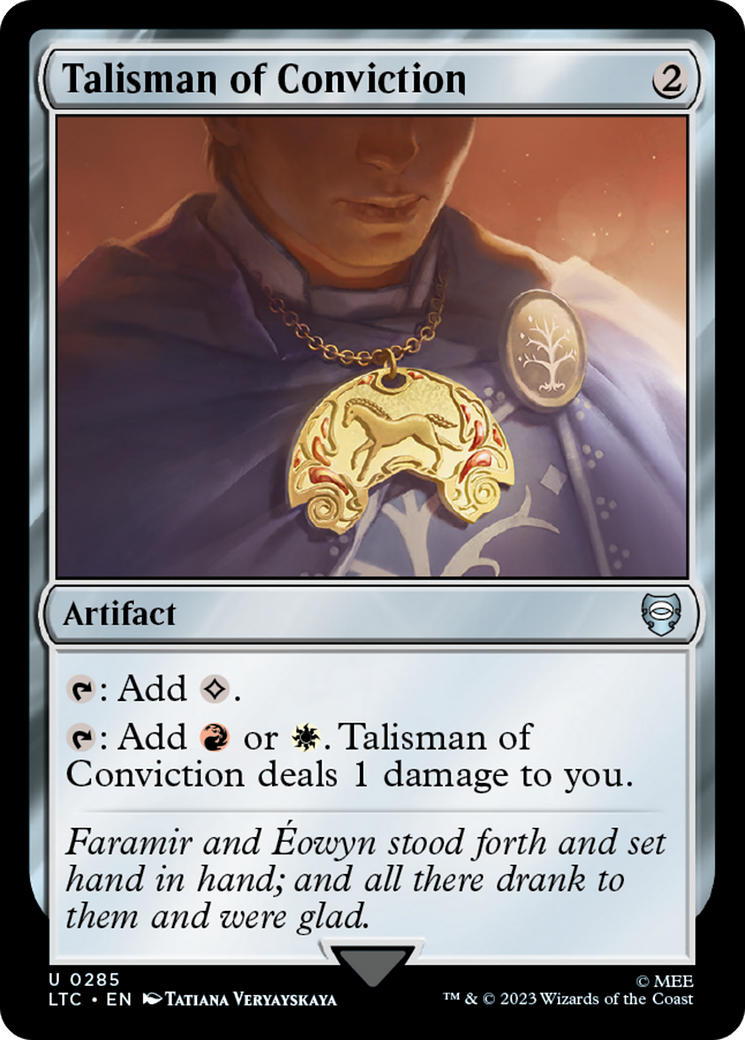Talisman of Conviction [The Lord of the Rings: Tales of Middle-Earth Commander] | Dumpster Cat Games