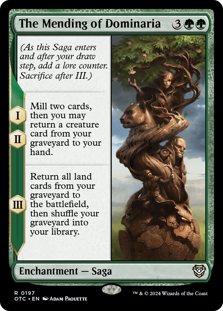 The Mending of Dominaria [Outlaws of Thunder Junction Commander] | Dumpster Cat Games