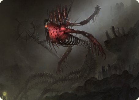 Drivnod, Carnage Dominus Art Card [Phyrexia: All Will Be One Art Series] | Dumpster Cat Games
