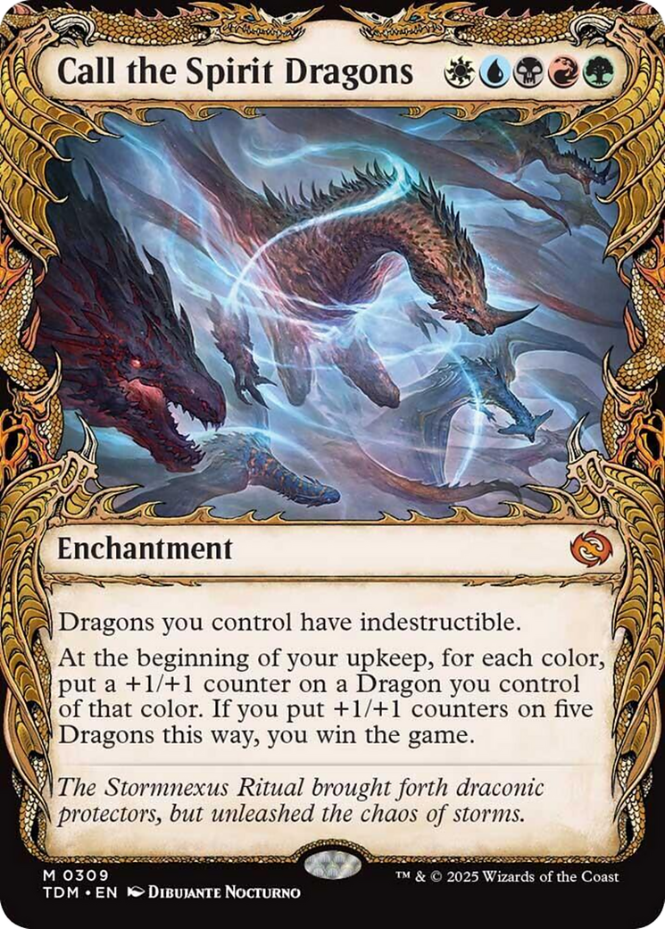 Call the Spirit Dragons (Showcase) [Tarkir: Dragonstorm] | Dumpster Cat Games