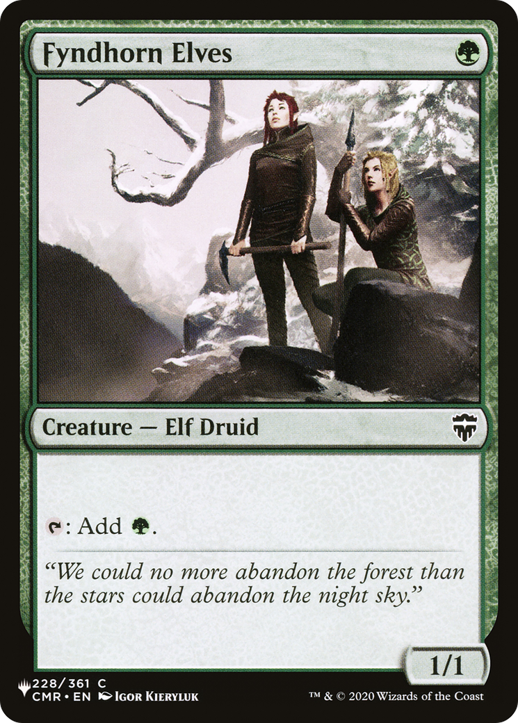 Fyndhorn Elves [The List] | Dumpster Cat Games