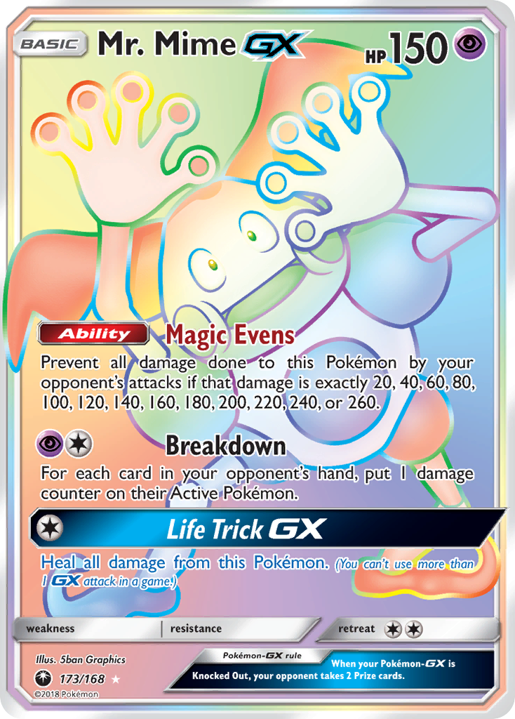 Mr. Mime GX (173/168) [Sun & Moon: Celestial Storm] | Dumpster Cat Games