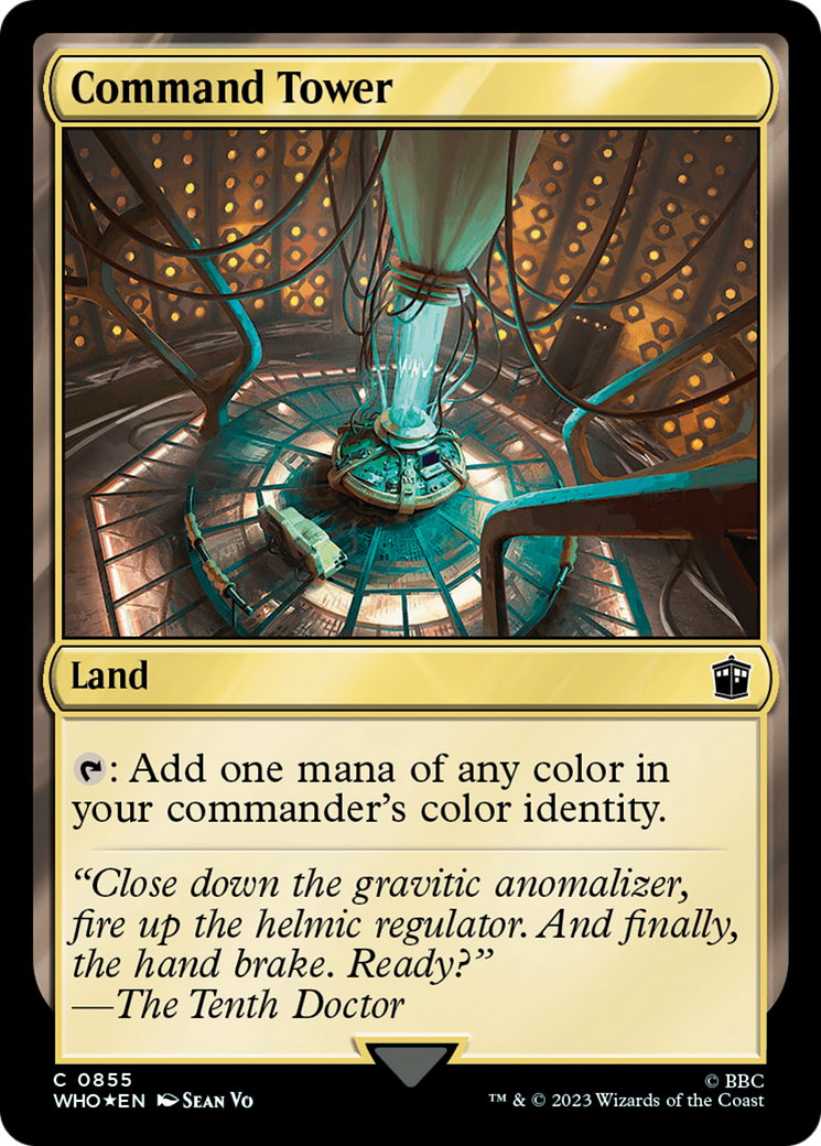Command Tower (0855)(Surge Foil) [Doctor Who] | Dumpster Cat Games