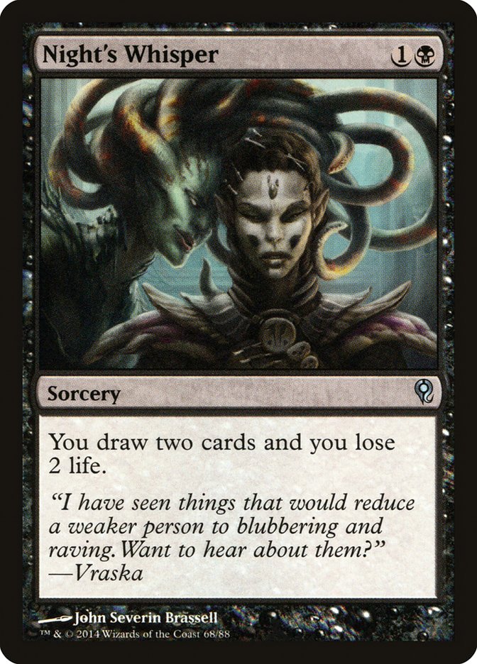 Night's Whisper [Duel Decks: Jace vs. Vraska] | Dumpster Cat Games
