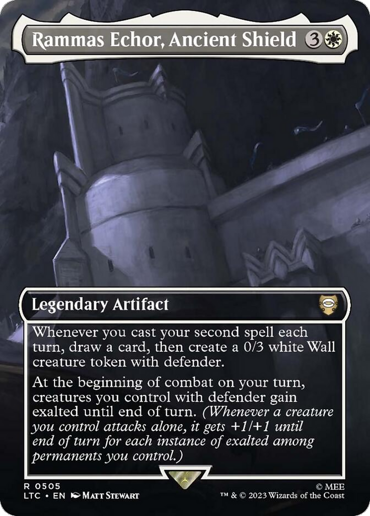 Rammas Echor, Ancient Shield (Borderless) [The Lord of the Rings: Tales of Middle-Earth Commander] | Dumpster Cat Games