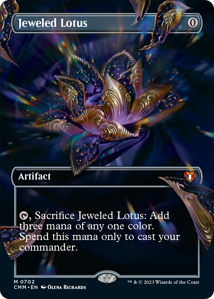 Jeweled Lotus (Borderless Frame Break) [Commander Masters] | Dumpster Cat Games