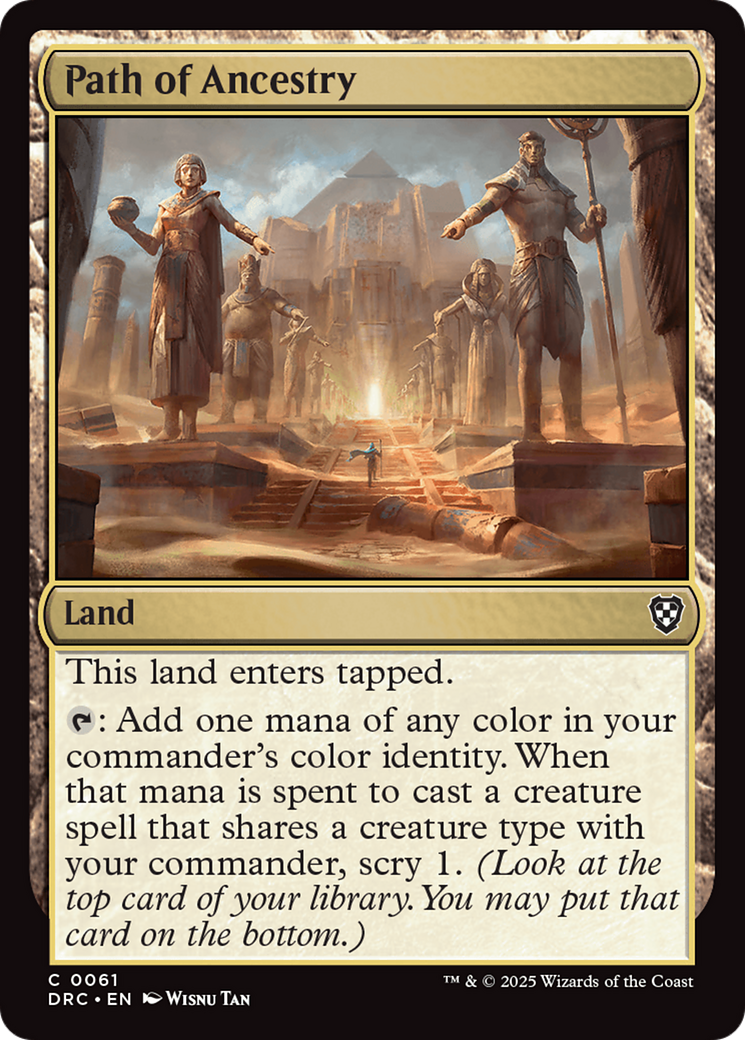 Path of Ancestry [Aetherdrift Commander] | Dumpster Cat Games