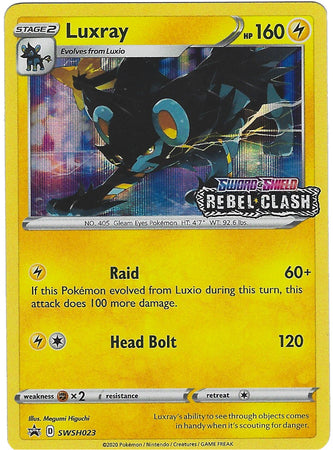 Luxray (SWSH023) (Prerelease Promo) [Sword & Shield: Black Star Promos] | Dumpster Cat Games
