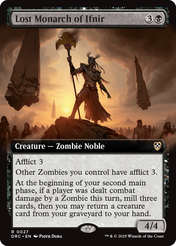 Lost Monarch of Ifnir (Extended Art) [Aetherdrift Commander] | Dumpster Cat Games