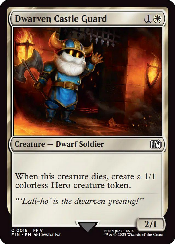 Dwarven Castle Guard [FINAL FANTASY] | Dumpster Cat Games