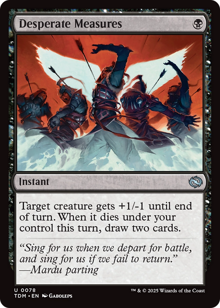 Desperate Measures [Tarkir: Dragonstorm] | Dumpster Cat Games