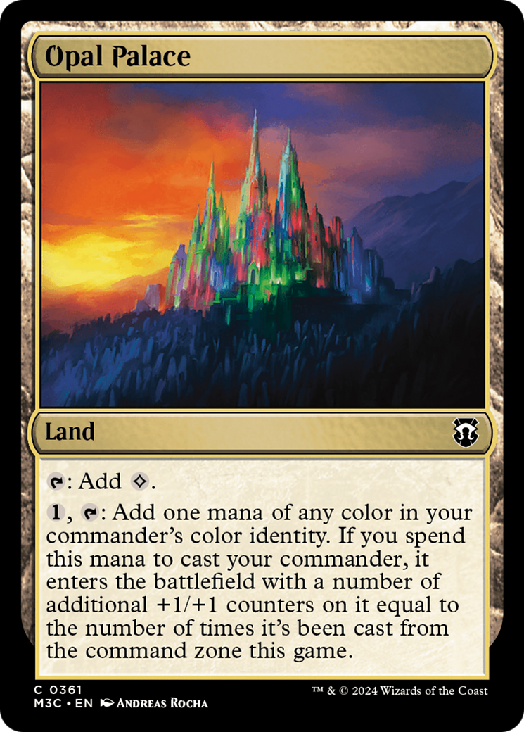 Opal Palace (Ripple Foil) [Modern Horizons 3 Commander] | Dumpster Cat Games