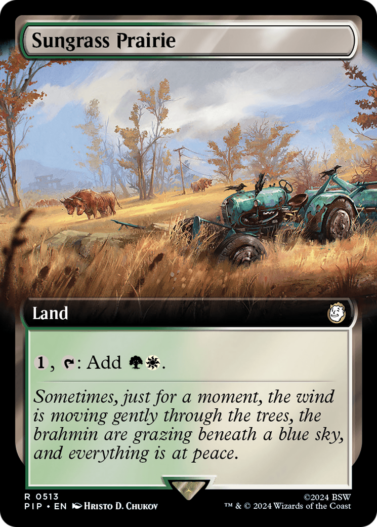 Sungrass Prairie (Extended Art) [Fallout] | Dumpster Cat Games