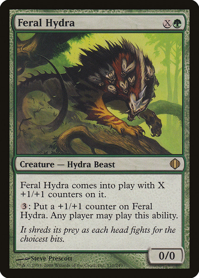 Feral Hydra (Oversized) [Oversize Cards] | Dumpster Cat Games