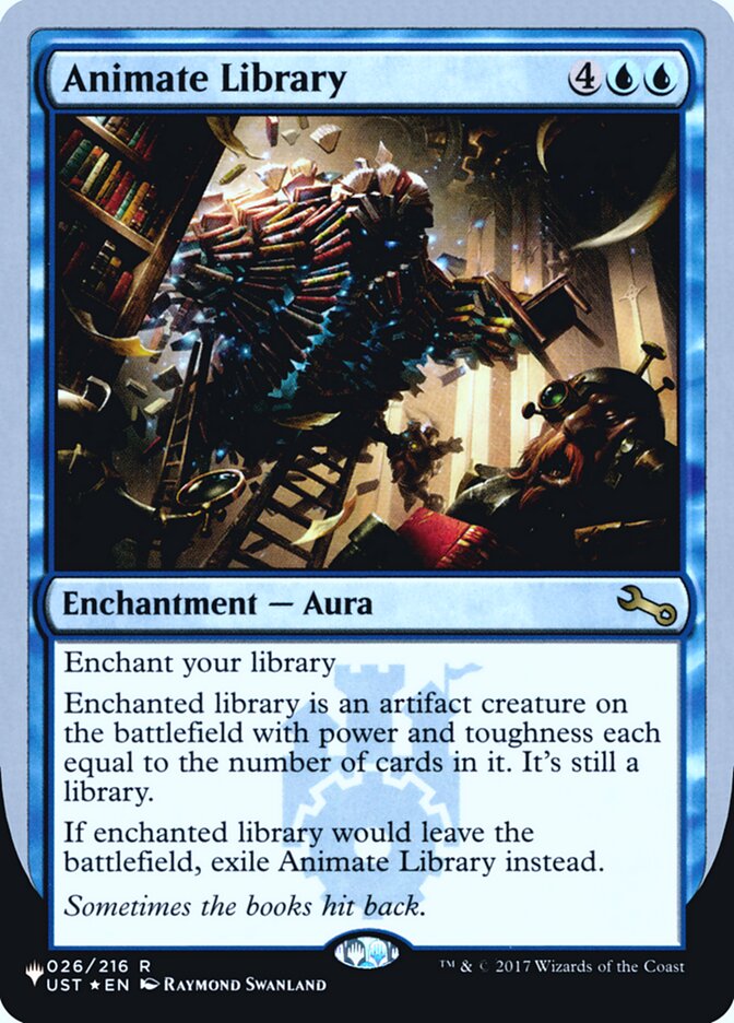 Animate Library (Unfinity Foil Edition) [The List] | Dumpster Cat Games