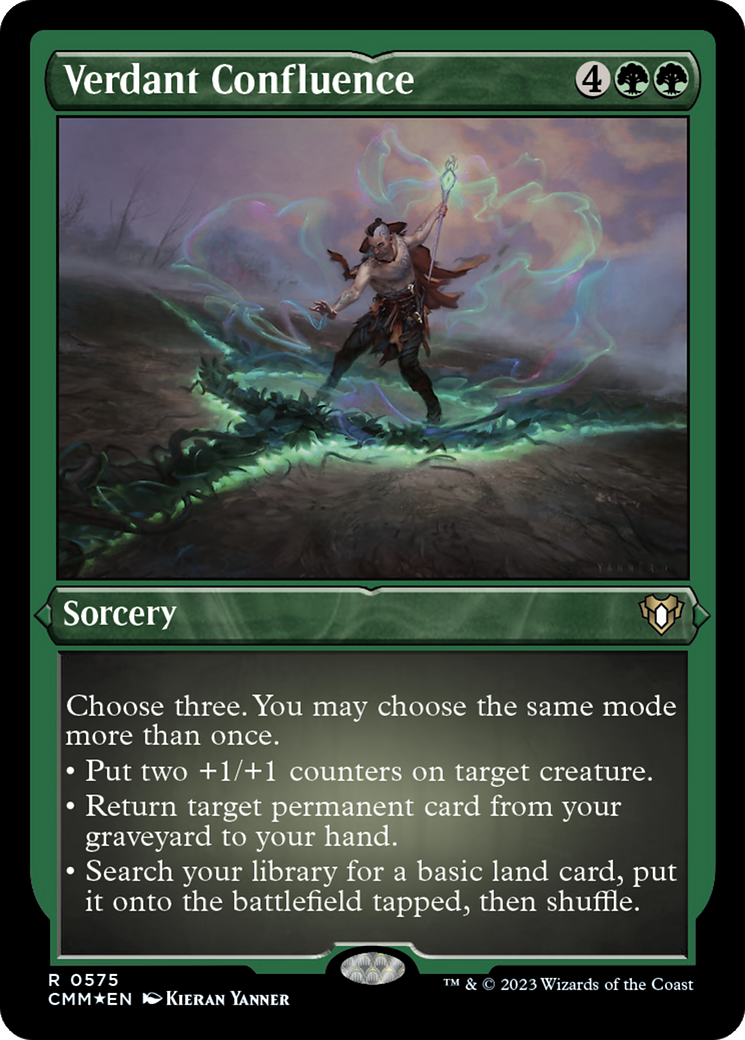 Verdant Confluence (Foil Etched) [Commander Masters] | Dumpster Cat Games