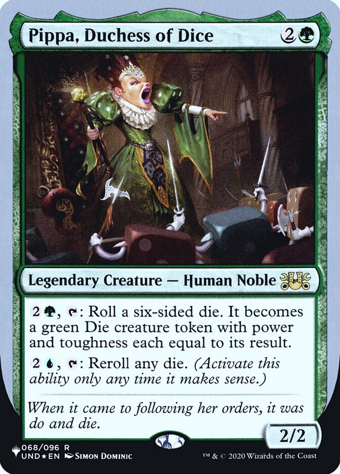 Pippa, Duchess of Dice (Unfinity Foil Edition) [The List] | Dumpster Cat Games
